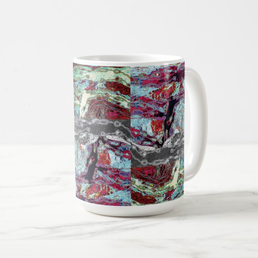 Ceramic Mug – Strata Pulse Koffiemok (Voorkant rechts)