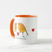 Ceramic Mug Sweet Friendship Birds Mok (Voorkant links)