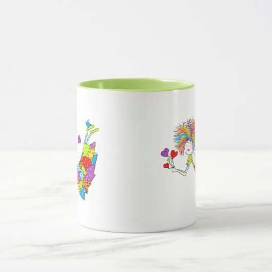 Ceramic Mug Whimsical Fairy Mok (Midden)