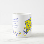 Ceramic Mug - Whimsical Kite with saying Koffiemok (Center)