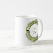 Ceramic mug with Eat Green design Koffiemok (Voorkant rechts)