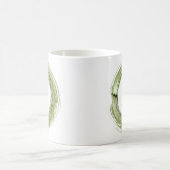 Ceramic mug with Eat Green design Koffiemok (Center)