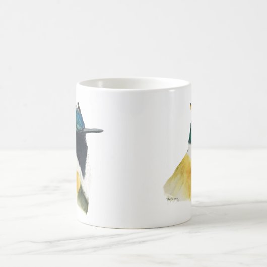 Ceramic mug with Horned Sungem design Koffiemok (Center)