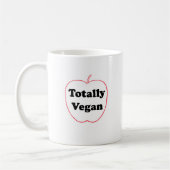 Ceramic mug with "Totally Vegan" motif Koffiemok (Links)