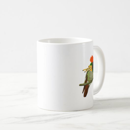 Ceramic mug with Tufted Coquette design Koffiemok (Voorkant rechts)