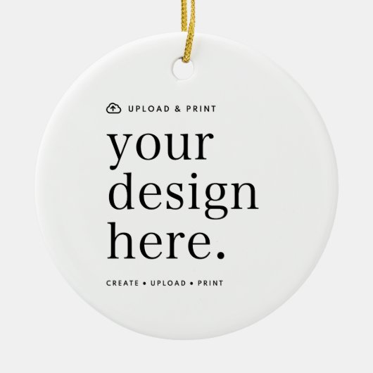 Ceramic Ornament | Design Upload Christmas Decor (Voorkant)
