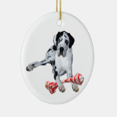Ceramic Ornament Harlequin Great Dane (Rechts)