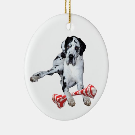 Ceramic Ornament Harlequin Great Dane (Rechts)