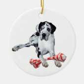 Ceramic Ornament Harlequin Great Dane (Voorkant)