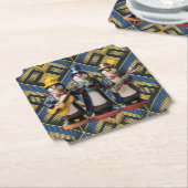 Ceramic Penguin Band Coaster Kartonnen Onderzetters (Gekanteld)