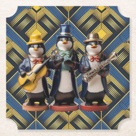 Ceramic Penguin Band Coaster Kartonnen Onderzetters