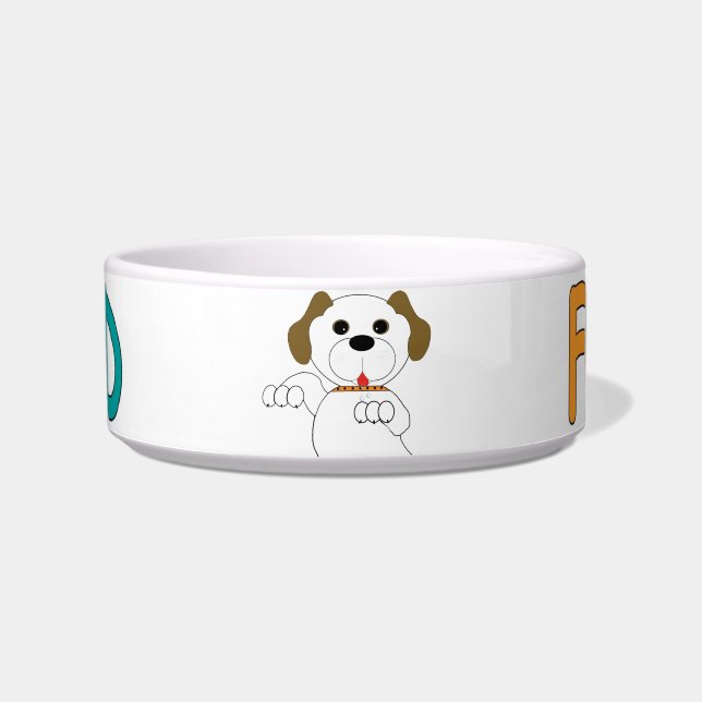Ceramic Pet Bowl for you and your Dog! Voerbakje (Voorkant)