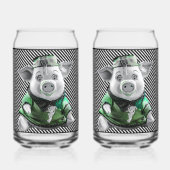 Ceramic Piggy Glass Blikvorm Glas (Voorkant)