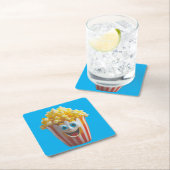 Ceramic Popcorn Face Coaster Kartonnen Onderzetters (Insitu)