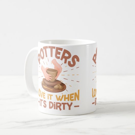 Ceramic Pottery Design Koffiemok (Voorkant links)