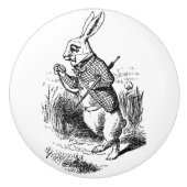 Ceramic Pull - Alice in Wonderland Theme, Rabbit Keramische Knop (Voorkant)
