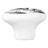 Ceramic Pull - Alice in Wonderland Theme, Rabbit Keramische Knop (Zijkant)