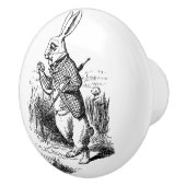 Ceramic Pull - Alice in Wonderland Theme, Rabbit Keramische Knop (Rechts)