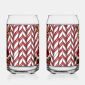 Ceramic Reindeer Soda Glass Blikvorm Glas (Rechts)