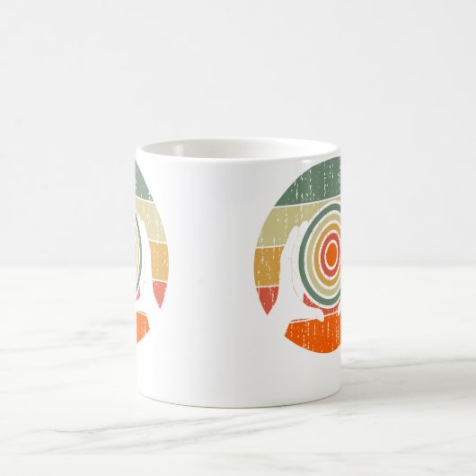 Ceramic Retro Kiln Pottery Koffiemok (Center)