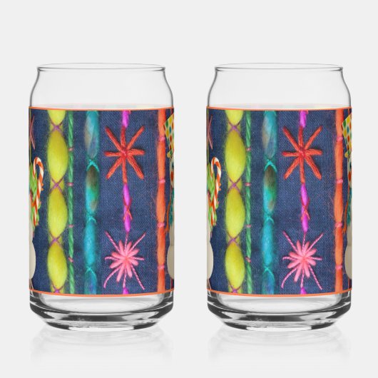 Ceramic Scarf Snowman Soda Glass Blikvorm Glas (Rechts)