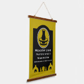 Ceramic Studio Potter Business Promotion Hangend Wandkleed (Gebogen)