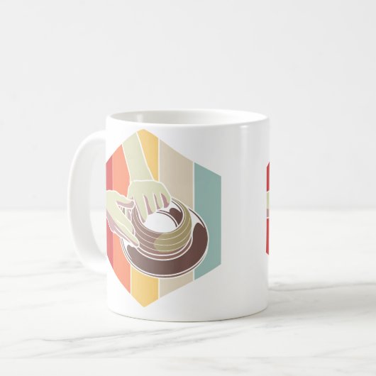 Ceramic Teacher Retro Pottery Koffiemok (Voorkant links)