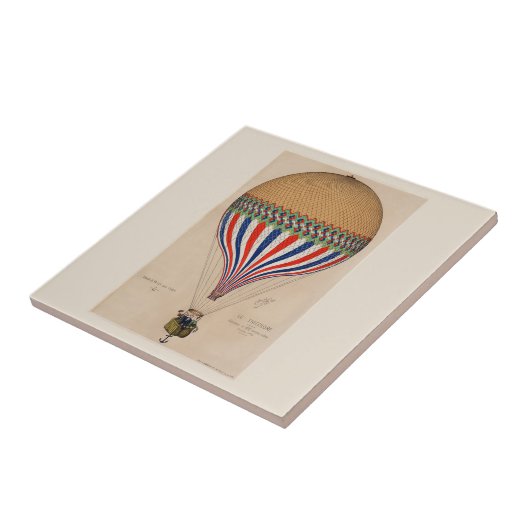 CERAMIC TEGEL :  HOT AIR BALLOON TEGELTJE (Zijkant)