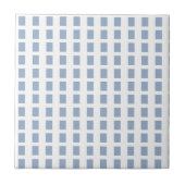 Ceramic Tile  Blue Stripe Square Tegeltje (Voorkant)