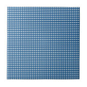 Ceramic Tile  Blue Stripe Square Tegeltje (Voorkant)