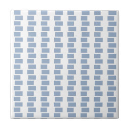 Ceramic Tile  Blue Stripe Square Tegeltje