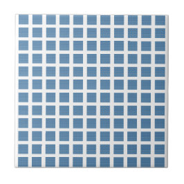 Ceramic Tile Blue Stripe Square Tegeltje