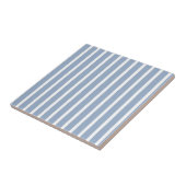 Ceramic Tile  Blue Stripe  Tegeltje (Zijkant)
