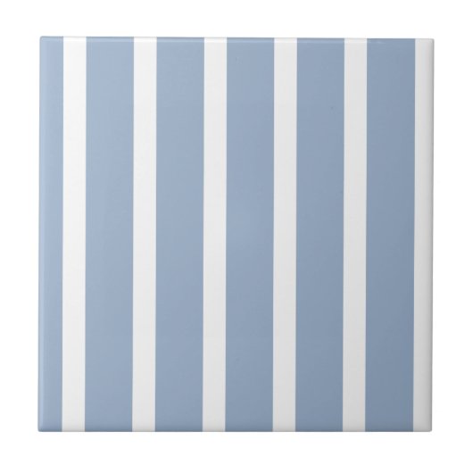 Ceramic Tile  Blue Stripe  Tegeltje (Voorkant)