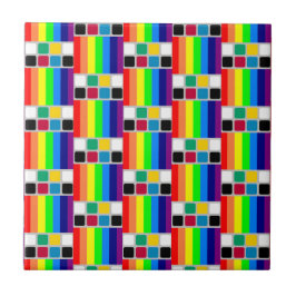 Ceramic Tile Colorful Colors Square  Tegeltje