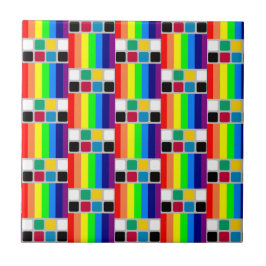 Ceramic Tile Colorful Colors Square  Tegeltje