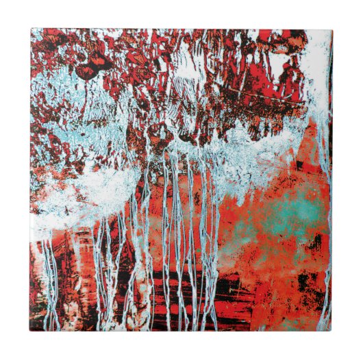 Ceramic Tile – Corrosion Pulse Tegeltje (Voorkant)