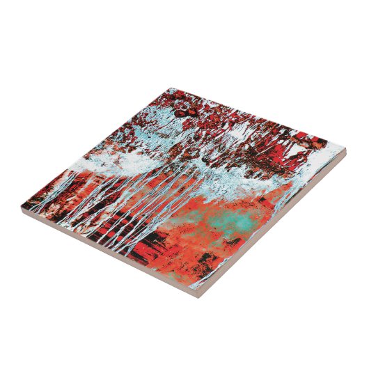 Ceramic Tile – Corrosion Pulse Tegeltje (Zijkant)