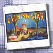 CERAMIC TILE - ''Evening Star'' - Crate Label Tegeltje