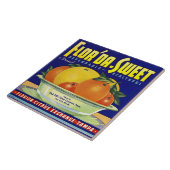 CERAMIC TILE - "Flor'da-Sweet" - Crate label Tegeltje (Zijkant)