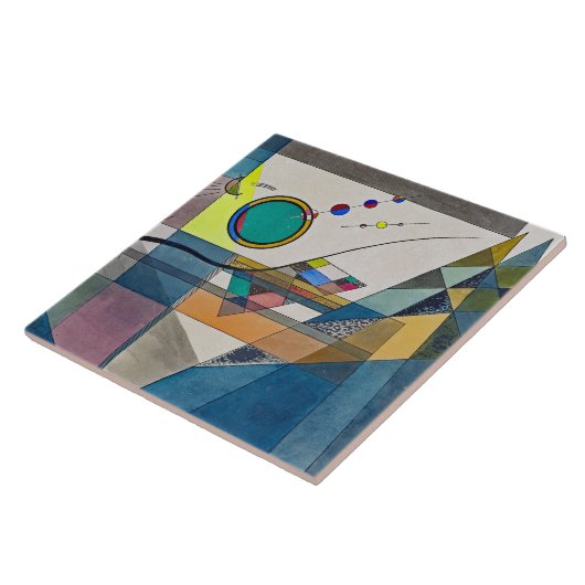 CERAMIC TILE - "Green" - Wassily Kandinsky Tegeltje (Zijkant)