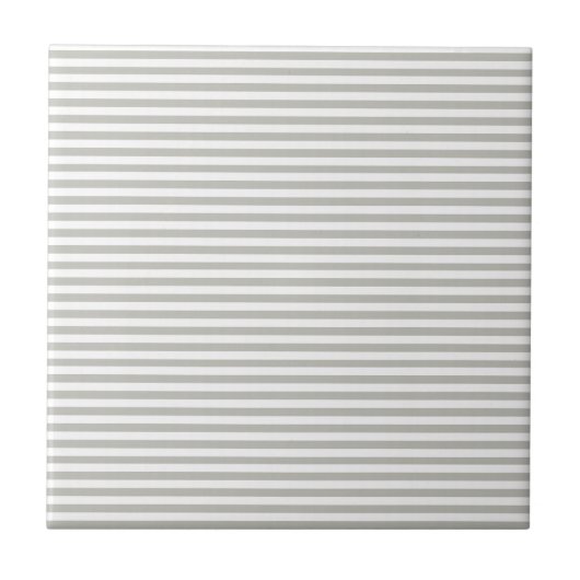 Ceramic Tile Grey & White Stripe Tegeltje (Voorkant)