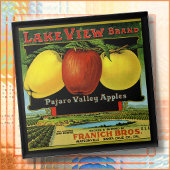 CERAMIC TILE - "Lake View" - Crate label Tegeltje