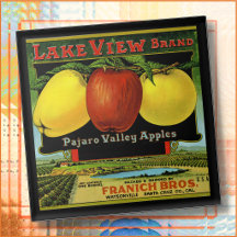 CERAMIC TILE - "Lake View" - Crate label