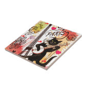 Ceramic Tile Paris France Cat. Tegeltje (Zijkant)