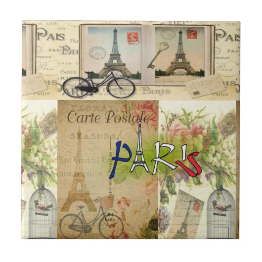 Ceramic Tile Paris Frankrijk Tegeltje (Voorkant)