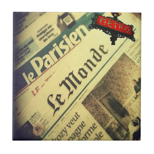 Ceramic Tile Paris Frankrijk Tegeltje (Voorkant)