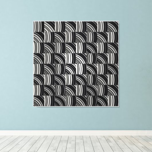 Ceramic Tile Pattern  Canvas Afdruk (Insitu (Houten vloer))