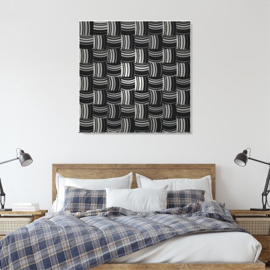 Ceramic Tile Pattern Design Canvas Afdruk (Insitu (Slaapkamer))