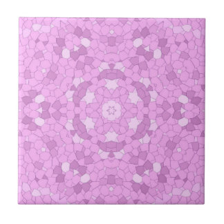 Ceramic Tile pink mosaic Tegeltje